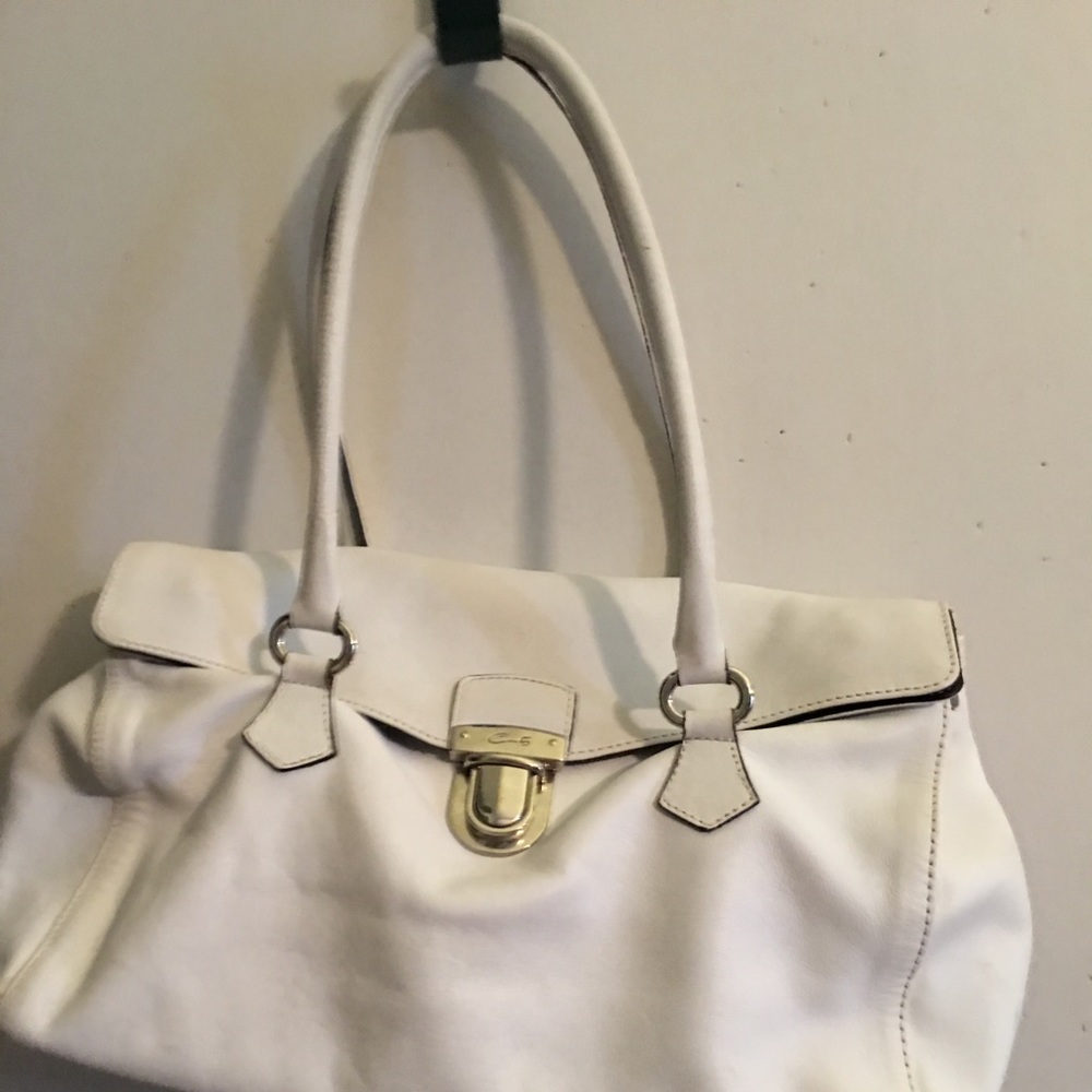 White leather Handbag